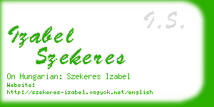 izabel szekeres business card